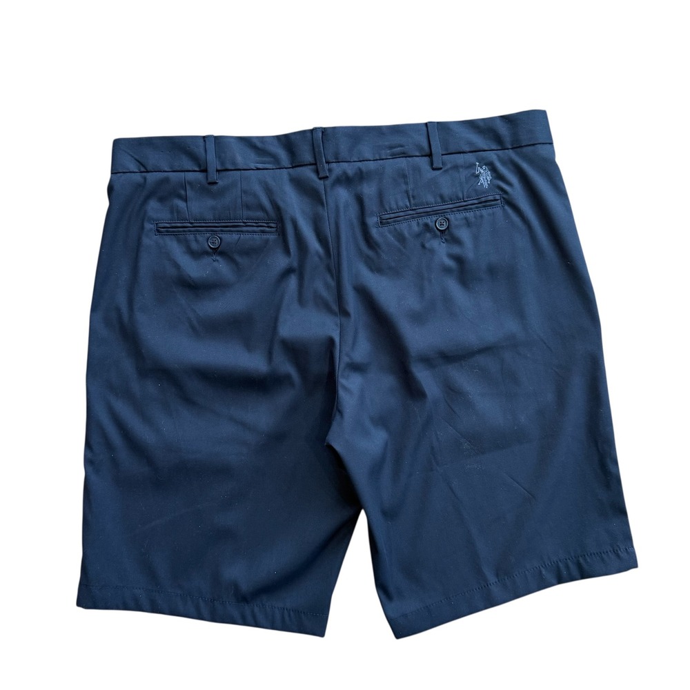 US Polo Assn Mens Navy Blue Stretch Golf Shorts Size 38
